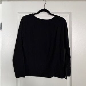 Charter Club Black Long Sleeve Top